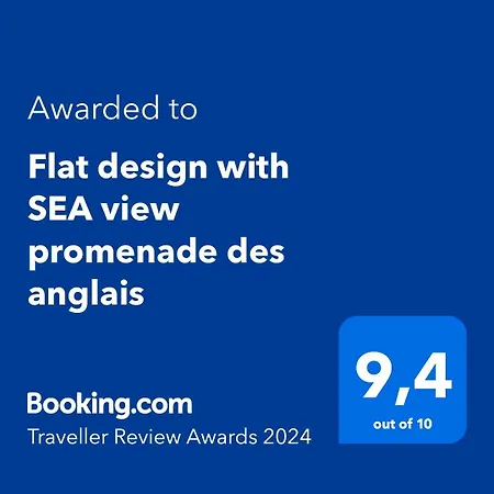 Flat Design With Sea View Promenade Des Anglais Nice Exterior photo